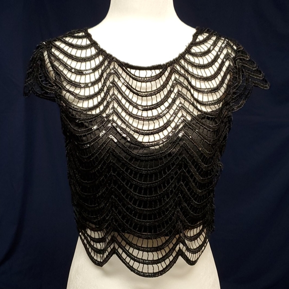 Cap sleeve crop top - Picture 1 of 7